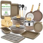 nutrichef NON-STICK BAKEWARE AND COOKWARE SET 22 PIECES