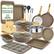 nutrichef NON-STICK BAKEWARE AND COOKWARE SET 22 PIECES