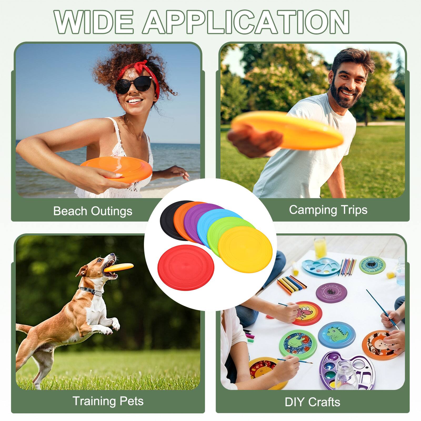 WIDE APPLICATION  
Beach Outings  
Camping Trips  
Training Pets  
DIY Crafts