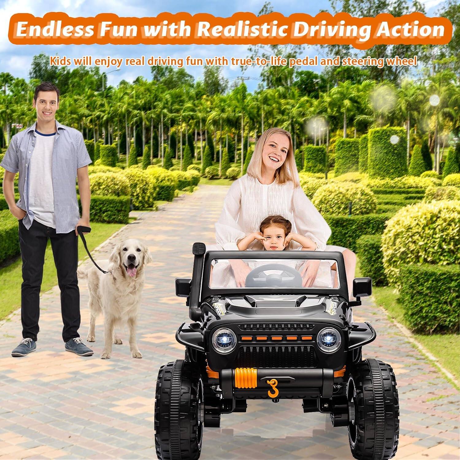 Endless Fun with Realistic Driving Action

Kids will enjoy real driving fun with true-to-life pedal and steering wheel