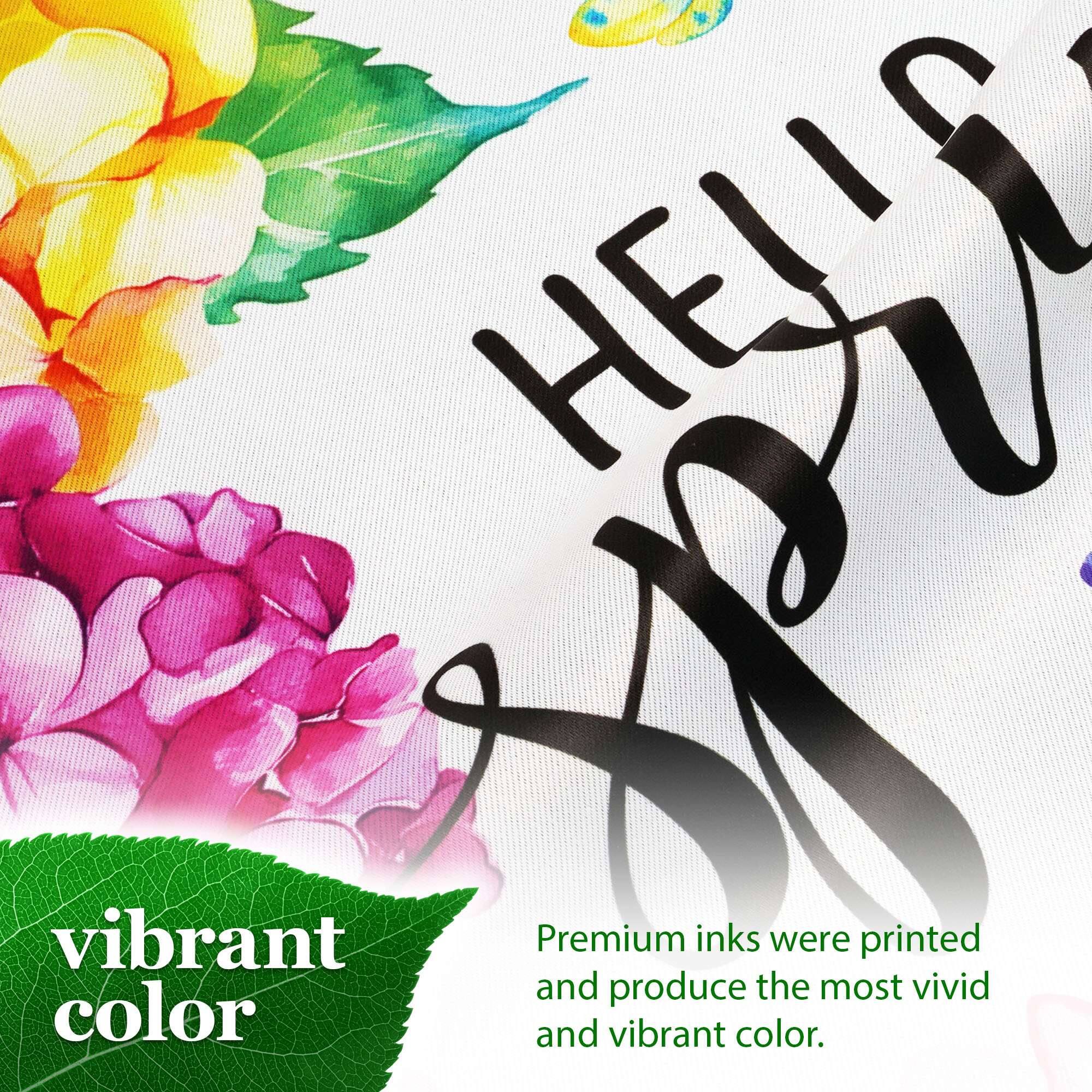 HELLS vibrant Premium inks were printed and produce the most vivid and vibrant color.