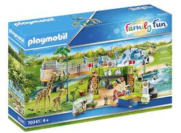 Playmobil - 70341 Large City Zoo 213 Piece Building Set - Blue