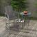 Alt View 3. Costway - Costway Outdoor HDPE Bar Height Stool Patio Tall Chair Armrest Footrest All Weather - Grey.
