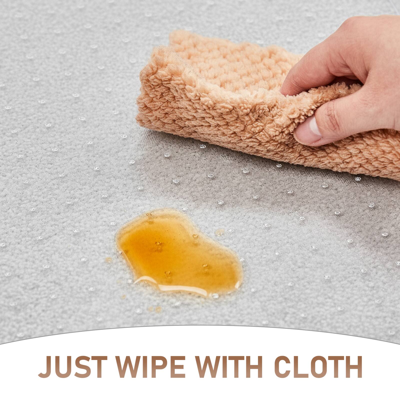 JUST WIPE WITH CLOTH