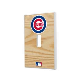 Keyscaper - Chicago Cubs Baseball Bat Design Single Toggle Light Switch Plate - Multicolor