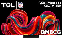 TCL - 55" Class QM8CG Series 4K UHD HDR SQD-Mini LED Smart TV with Google TV (2026)