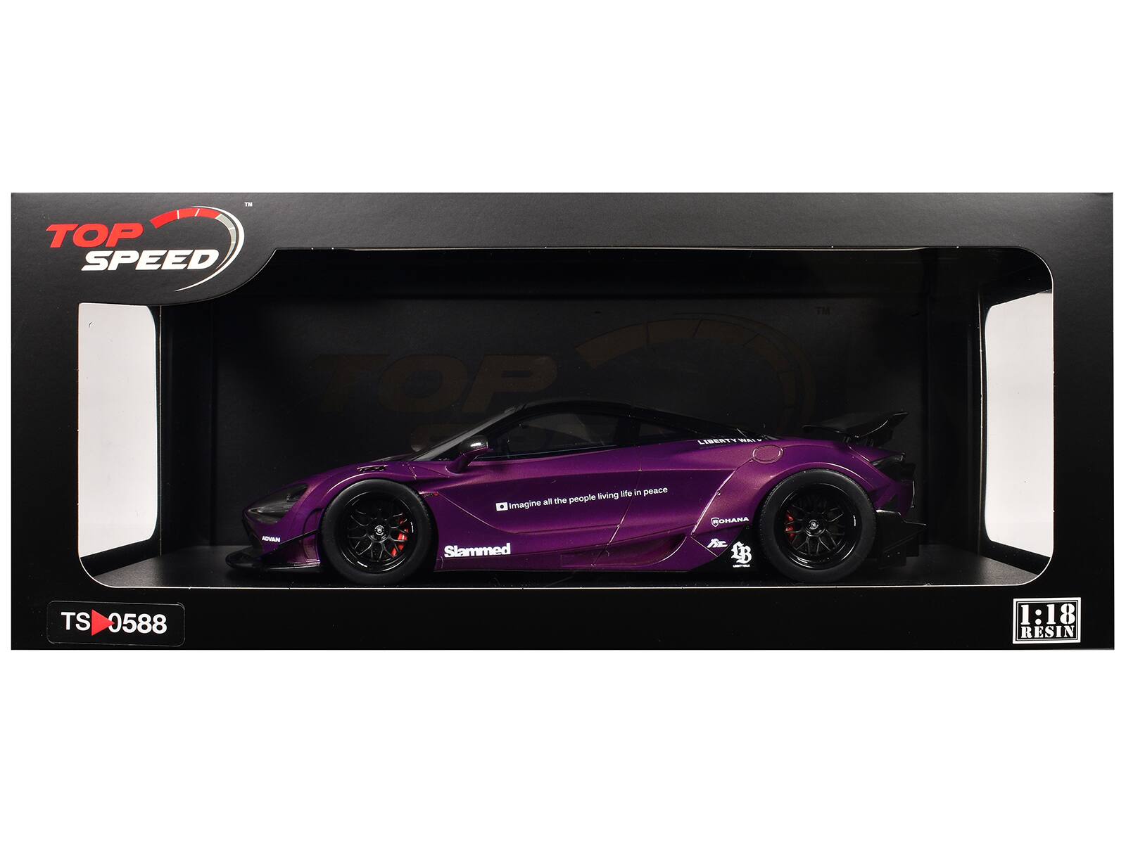 TOP SPEED TM TOP LABSRTT -.- living Me in peace all the people + Imagine RONANA - Slammed A $ TS 0588 1:18 RESIN