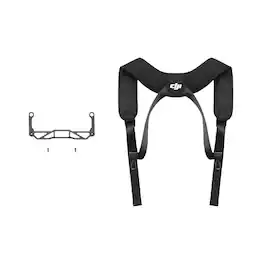 DJI - Strap and Bracket Kit for RC Plus 2 Controller, Black