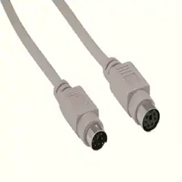 Sanoxy - 6ft Mini-DIN6 M/F PS/2 Keyboard/Mouse Extension Cable - Multi
