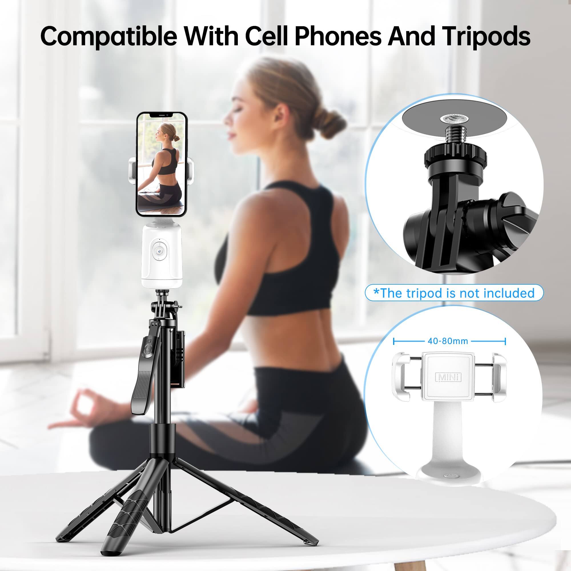 Compatible With Cell Phones And Tripods  
*The tripod is not included  
40-80mm MINI