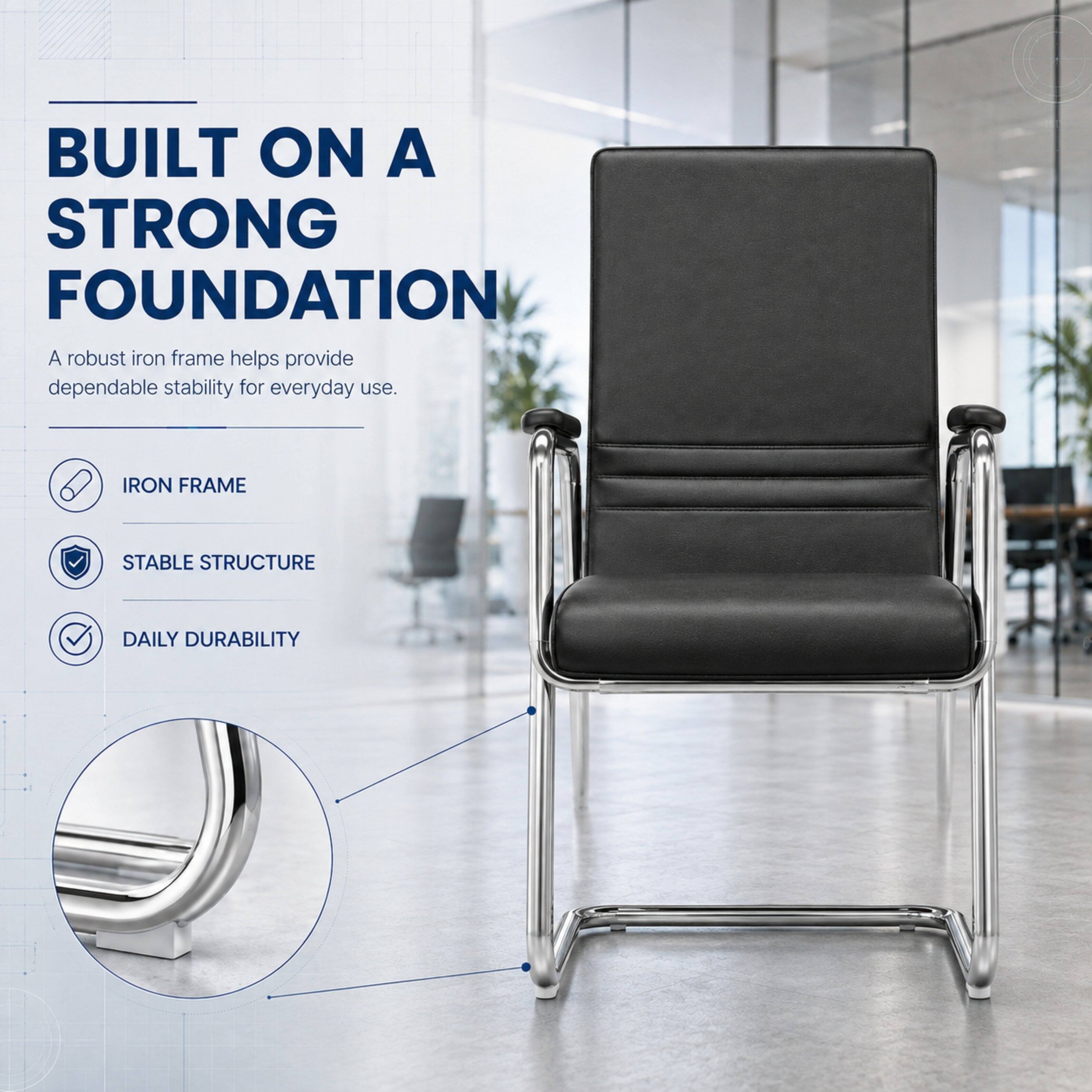 BUILT ON A STRONG FOUNDATION  
A robust iron frame helps provide dependable stability for everyday use.  
IRON FRAME  
STABLE STRUCTURE  
DAILY DURABILITY