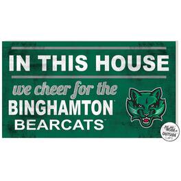 Jardine - Binghamton Bearcats 11'' x 20'' Indoor/Outdoor In This House Sign - Green