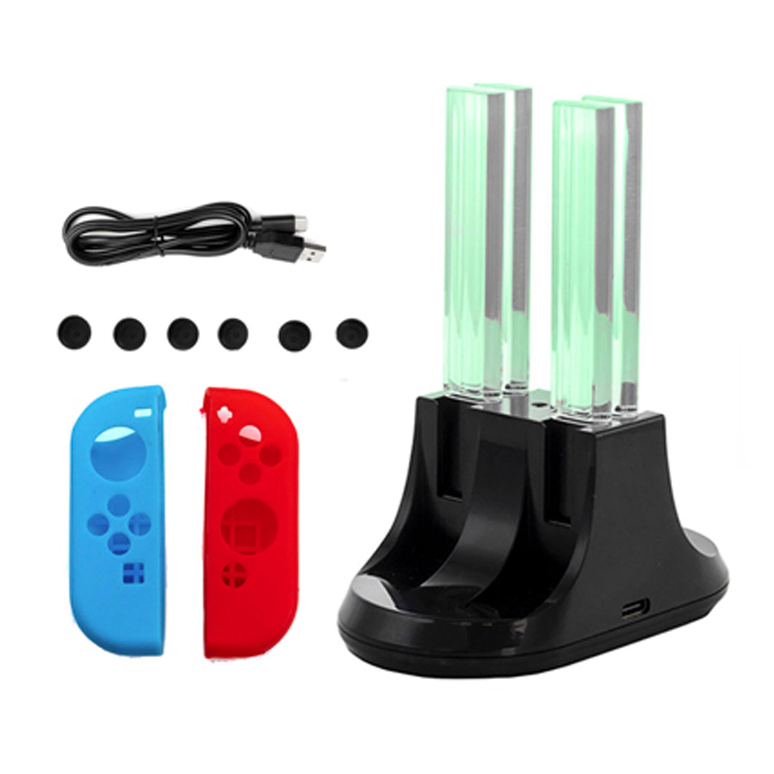 Alt View 3. Nintendo - Nintendo Switch Neon Joy-Con witch The Legend of Zelda and 14 in 1 Accessories Kit - Red and Blue.