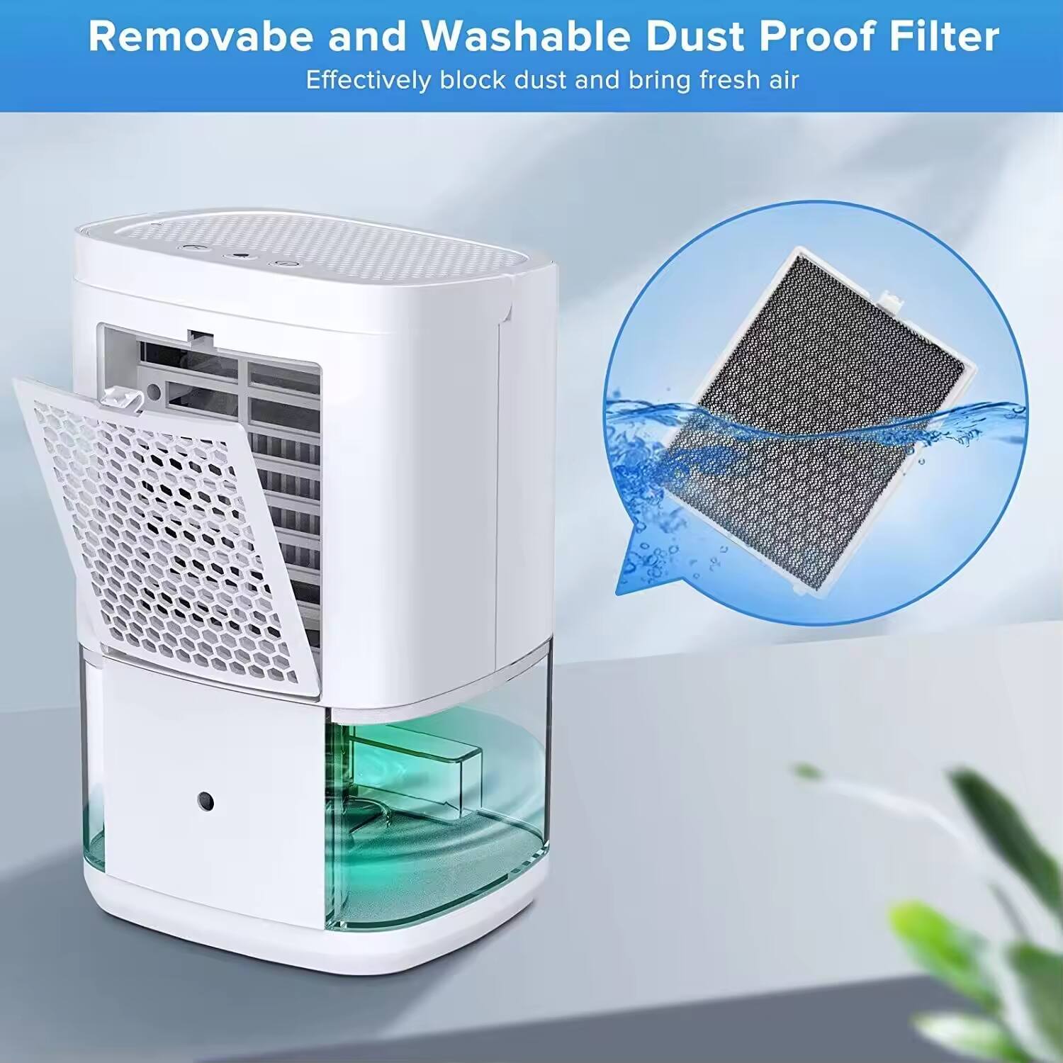 Removable and Washable Dust Proof Filter  
Effectively block dust and bring fresh air