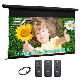 Elite Screens - Starling Tab-Tension CLR® CeilingLightRejecting Electric Ultra-Short Throw Projector Screen,101" Diag.16:9,STT101UH2-CLR - Black