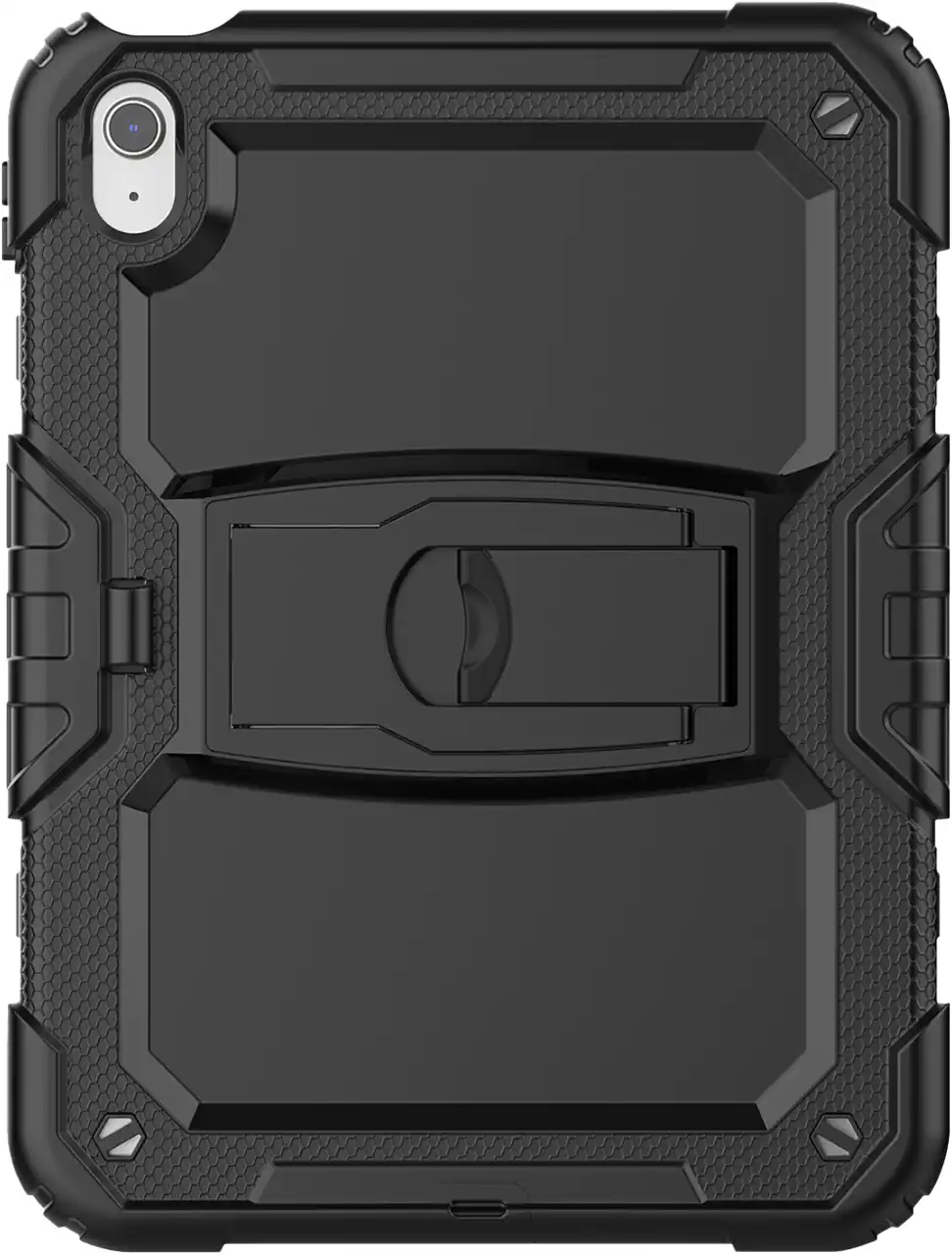 Front. SaharaCase - Raider Series Heavy Duty Kickstand Case for Apple iPad 11'' (A16) and 10.9" (10th Gen) - Black.