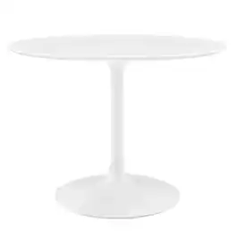 Lippa 40" Round Wood Dining Table by Modway - White