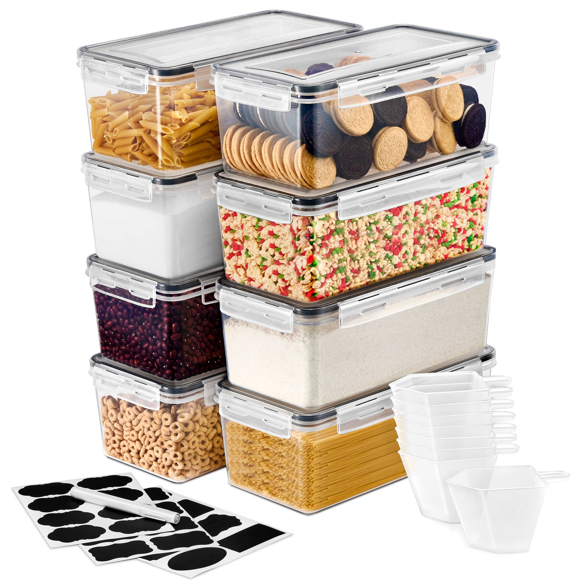 Sorbus - 8 Pack (108oz/13.5cups) Airtight Food Storage Containers with Lids - Clear