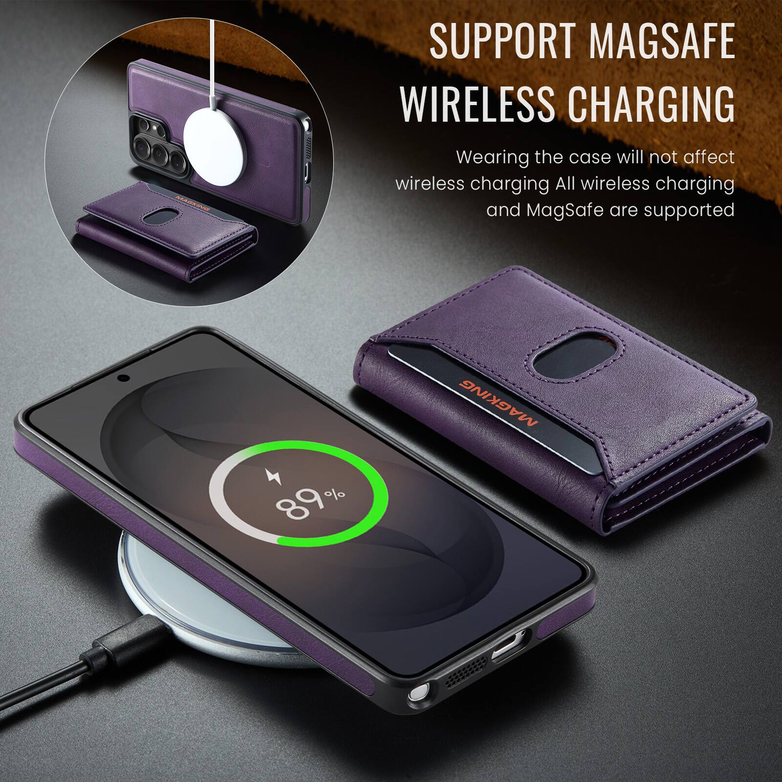 SUPPORT MAGSAFE WIRELESS CHARGING

Wearing the case will not affect wireless charging. All wireless charging and MagSafe are supported

89%
