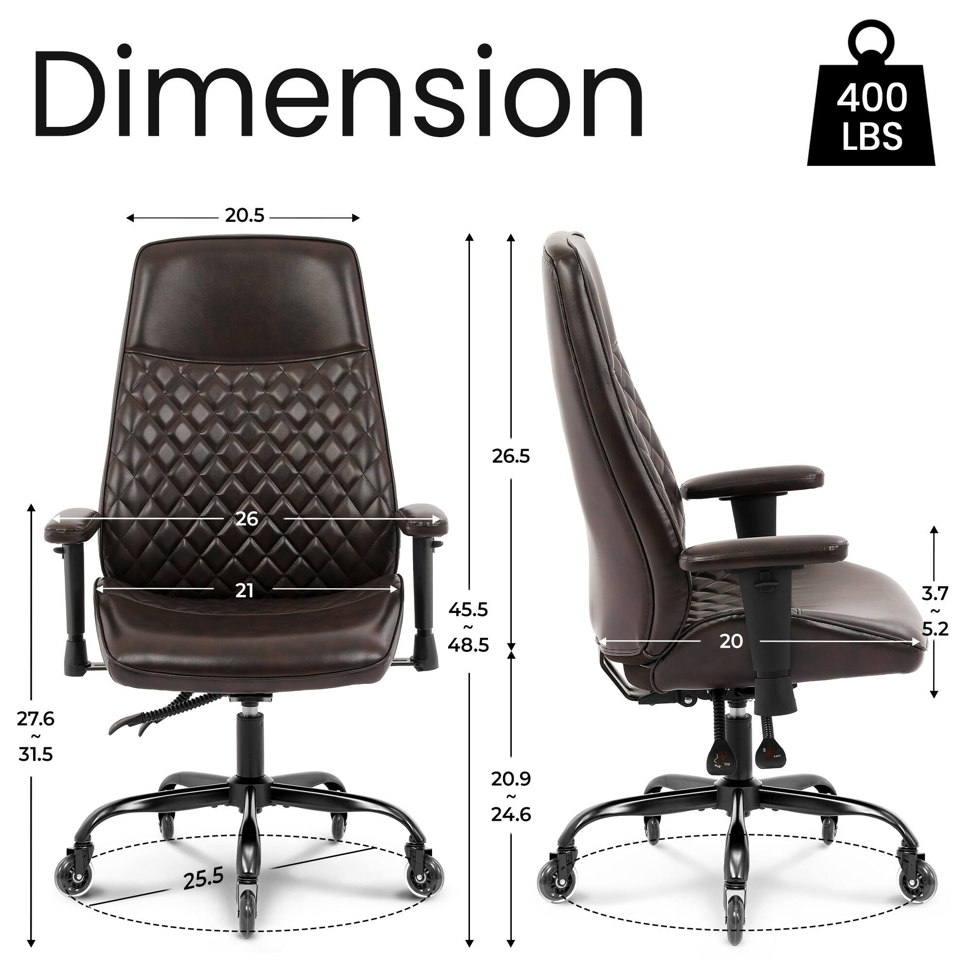 Dimension  
400 LBS  

20.5  
26.5  
26  
21  
45.5 N 48.5  
20  
3.7 ~ 5.2  
27.6 ~ 31.5  
20.9 ~ 24.6  
25.5