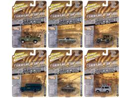 "Military" Set A of 6 pieces 2024 Release 2 Limited Edition Diecast Models by Johnny Lightning - Multicolor