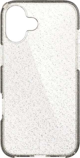 AT&T - Essentials Edge Pro Case - iPhone 16 Plus - Clear Glitter