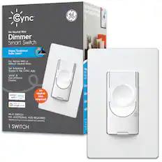 Cync No Neutral Wire Dimmer Smart Switch
Makes Traditional Bulbs Smart!
For Homes With or Without Neutral Wires
Set Schedules & Scenes in the Cync App
Voice* & Out-of-Home Control
Works with Alexa
Works with Google Home
WI-FI SWITCH
NO ADDITIONAL HUB REQUIRED
*Requires pairing to a voice assistant (sold separately).
1 SWITCH
Get More Functionality From Traditional Bulbs
No Neutral Wire Required
Helps Convert
Smooth Control
Install