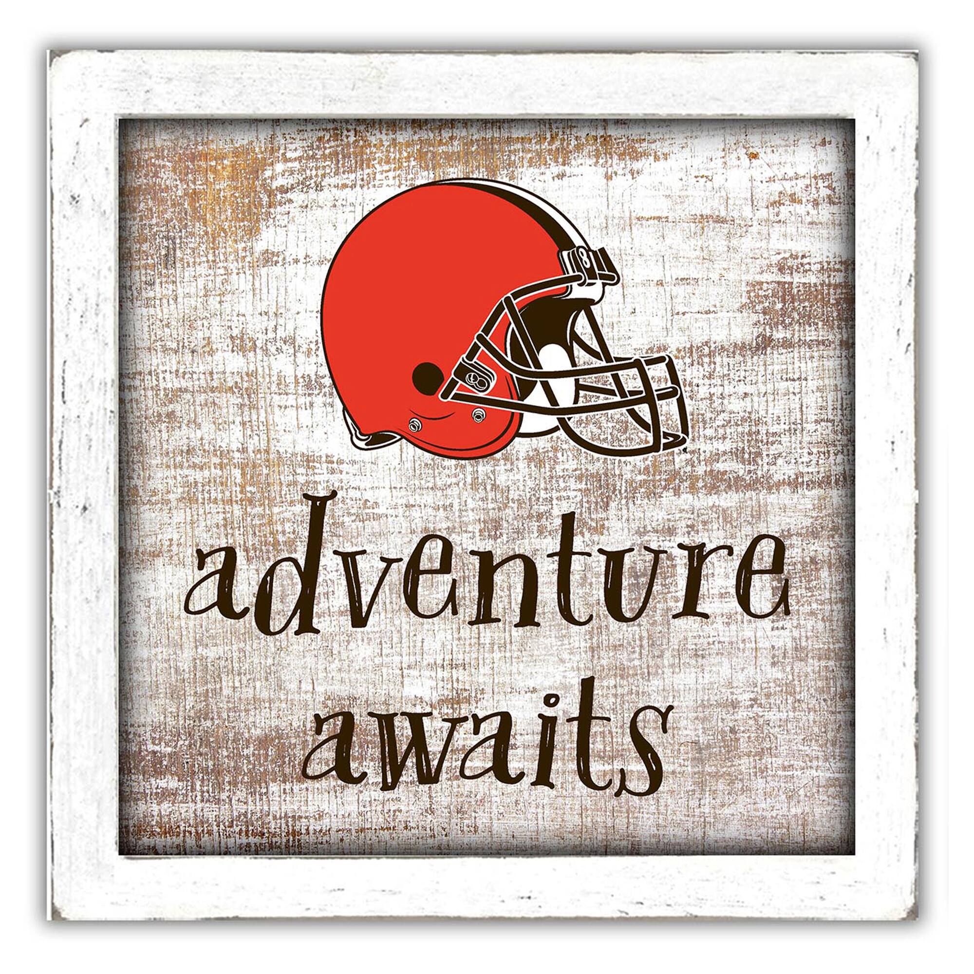 Fan Creations - Cleveland Browns 14'' x 13'' Adventure Awaits Money Box - Multicolor