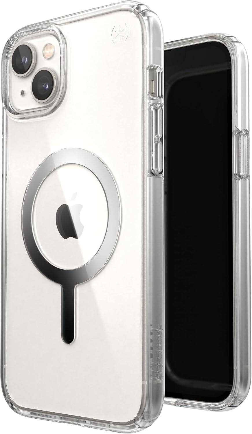 Back. Speck - Speck Presidio Perfect-Clear with MagSafe Clear Case for iPhone 14 Plus - Clear.