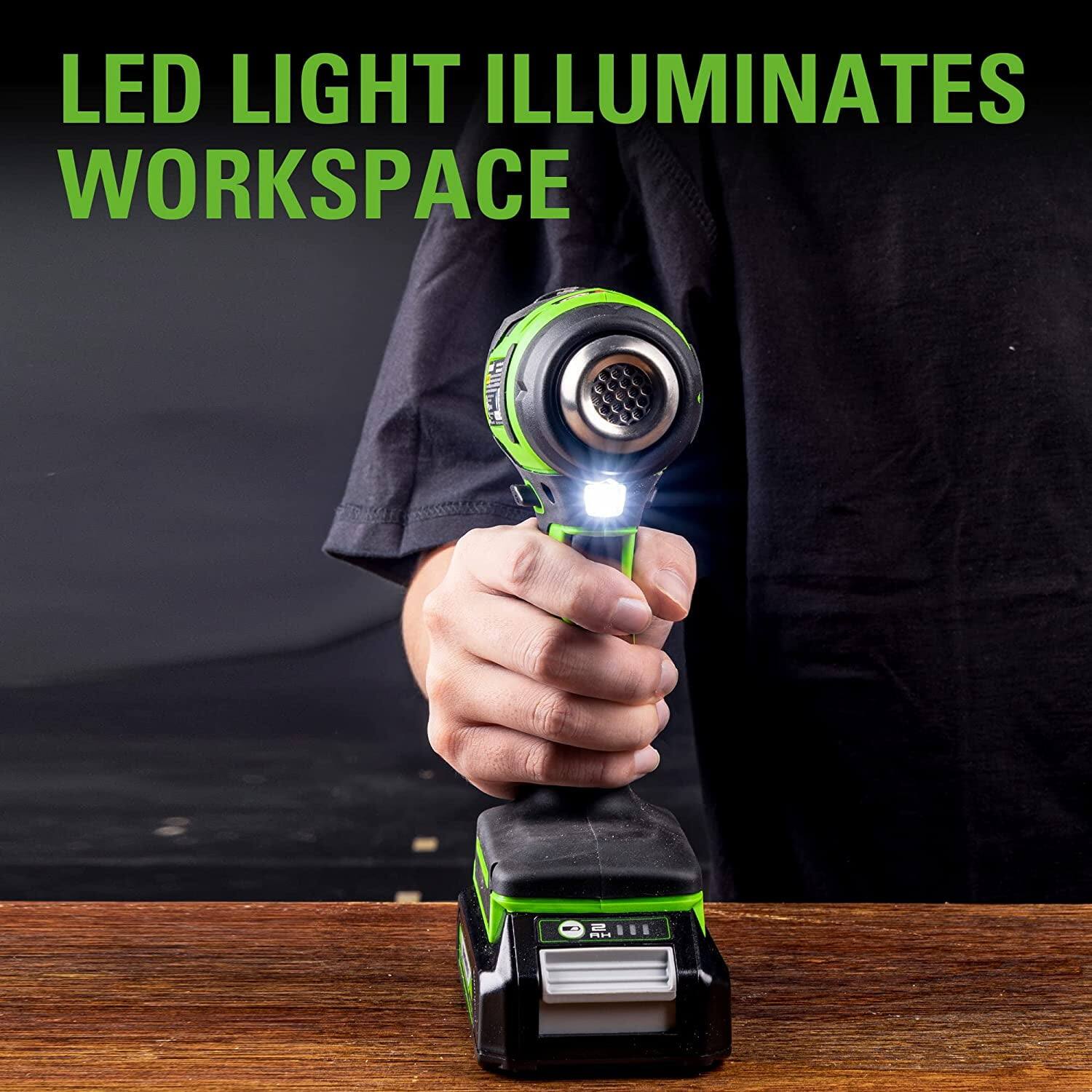 LED LIGHT ILLUMINATES WORKSPACE