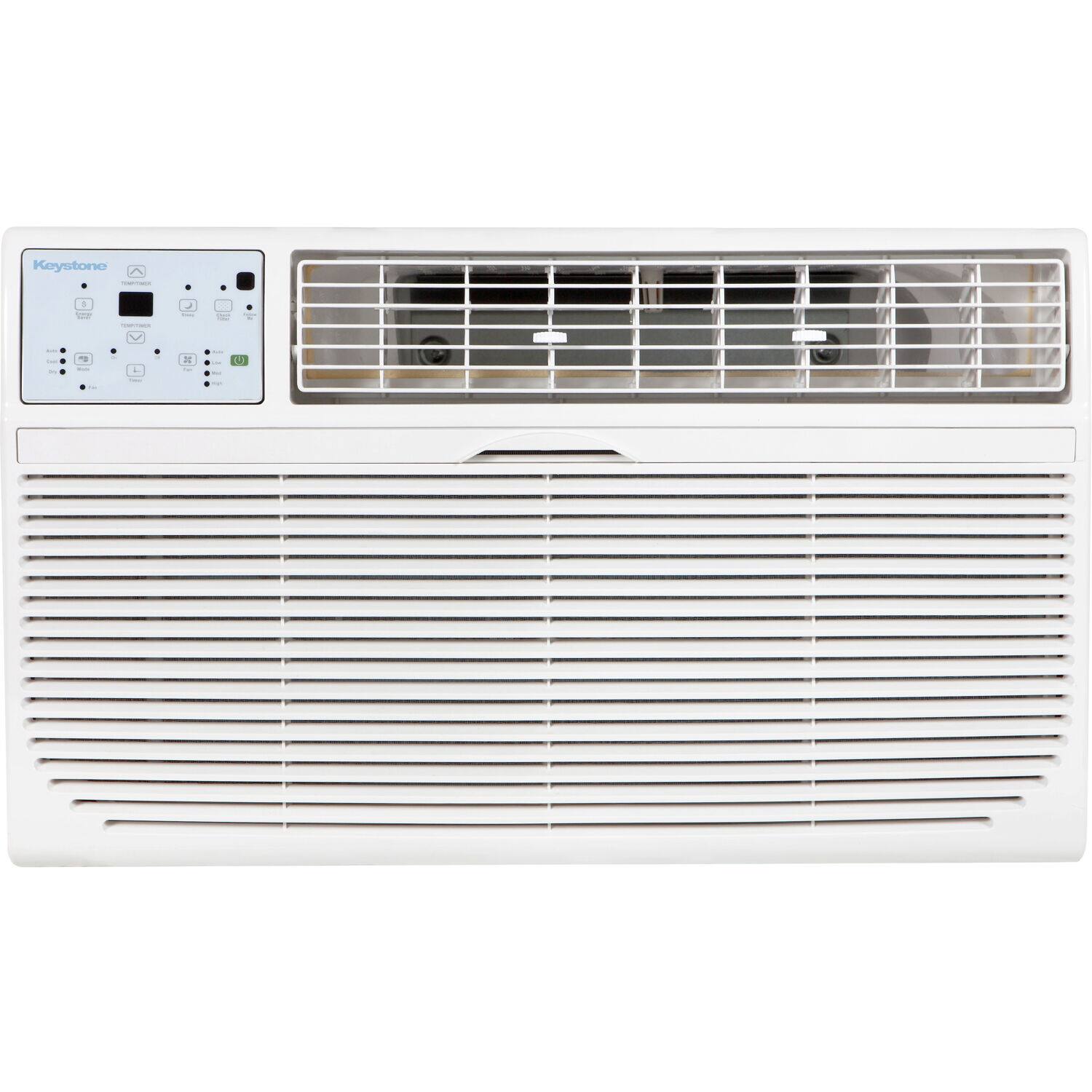 Alt View 4. Keystone - Keystone 14,000 BTU 230V Through-the-Wall Air Conditioner with 10,600 BTU Supplemental Heat Capability - White.