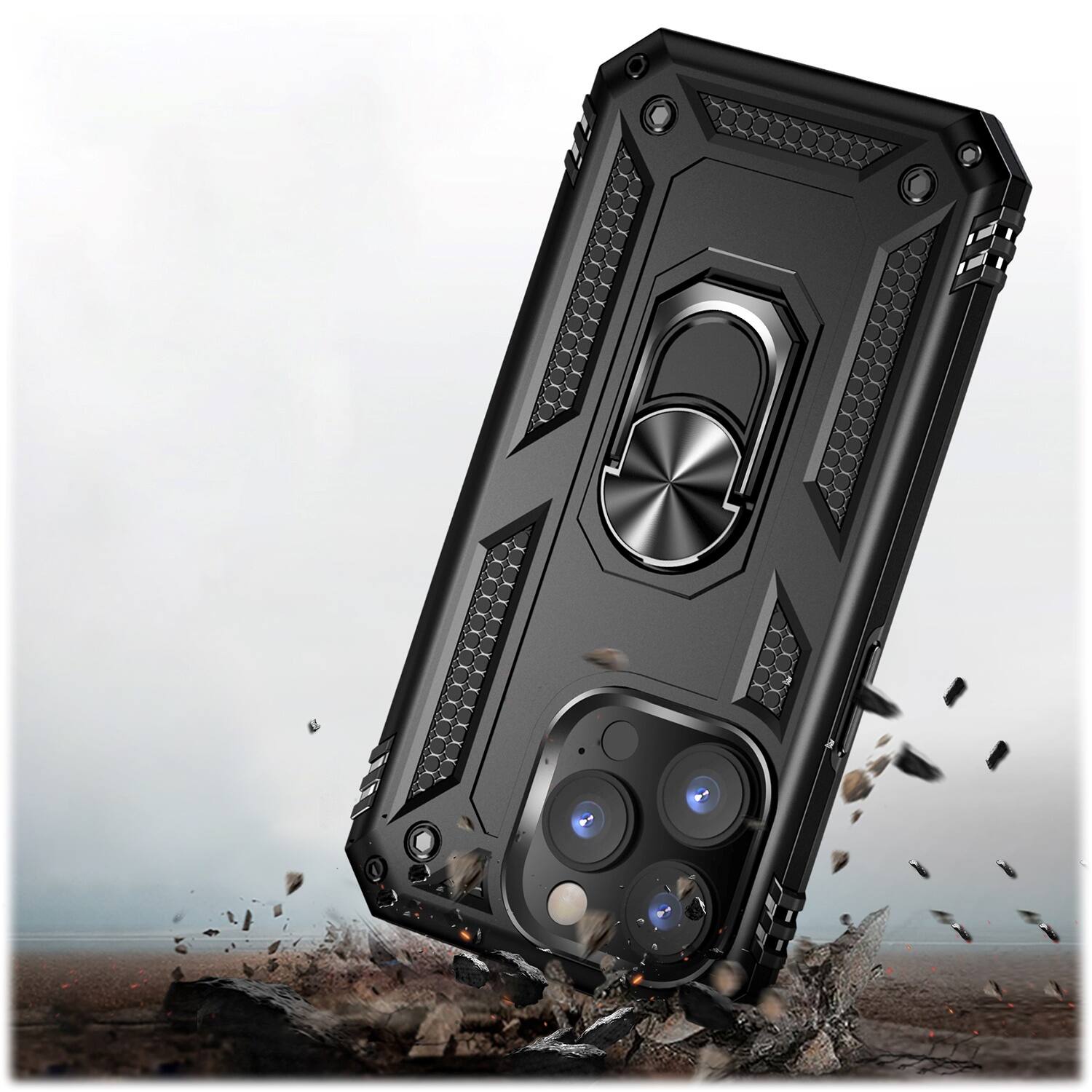 Alt View 15. SaharaCase - Military Kickstand Series Case for Apple iPhone 14 Pro Max - Black.