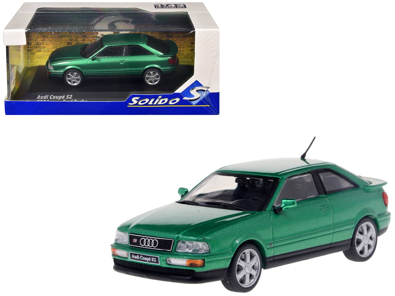 1994 Audi Coupe S2 Cricket Green Metallic 1/43 Diecast Model Car by Solido price history on PriceWatchPro