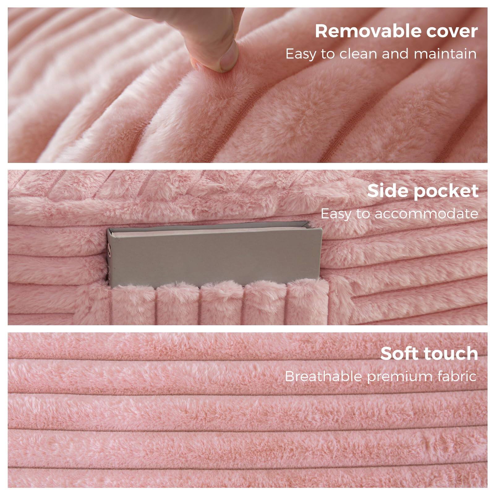 - Removable cover  
  Easy to clean and maintain

- Side pocket  
  Easy to accommodate

- Soft touch  
  Breathable premium fabric
