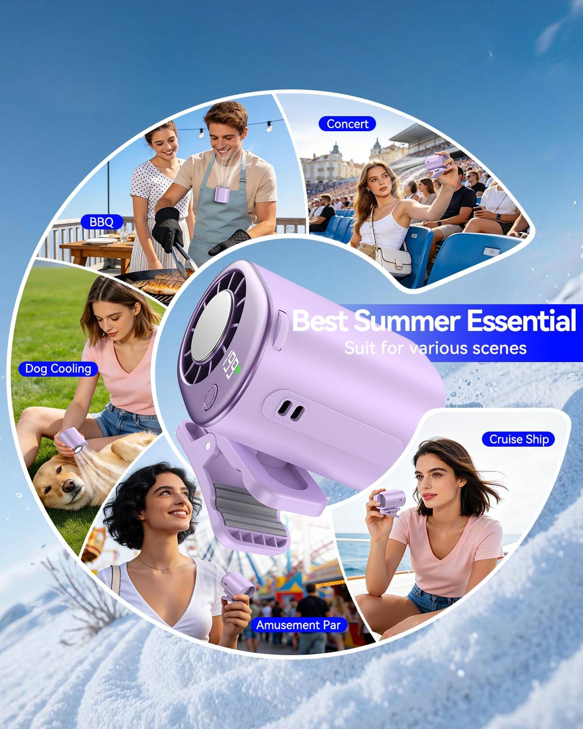Concert BBQ Dog Cooling 199 Best Summer Essential Suit for various scenes Cruise Ship Amusement Park
