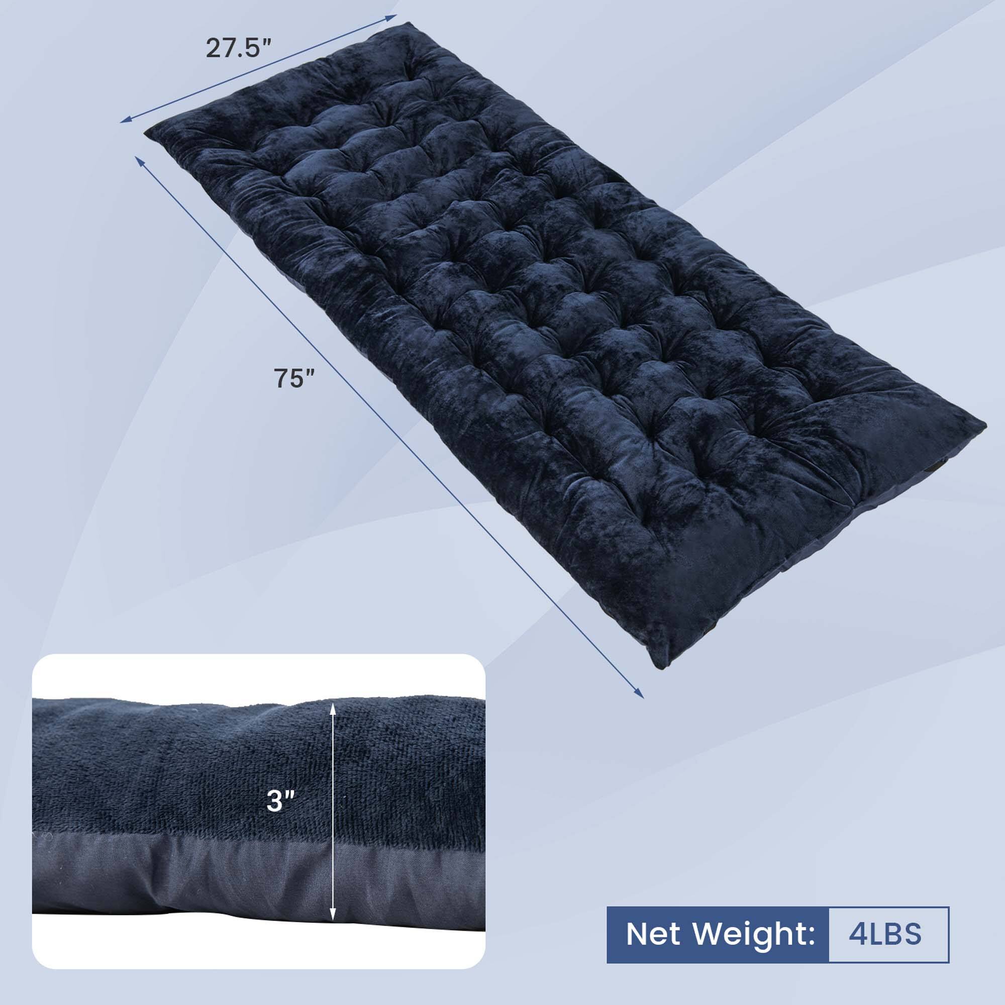 27.5" x 75" x 3"  
Net Weight: 4LBS