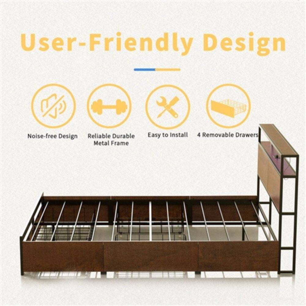 User-Friendly Design

- Noise-free Design
- Reliable Durable Metal Frame
- Easy to Install
- 4 Removable Drawers