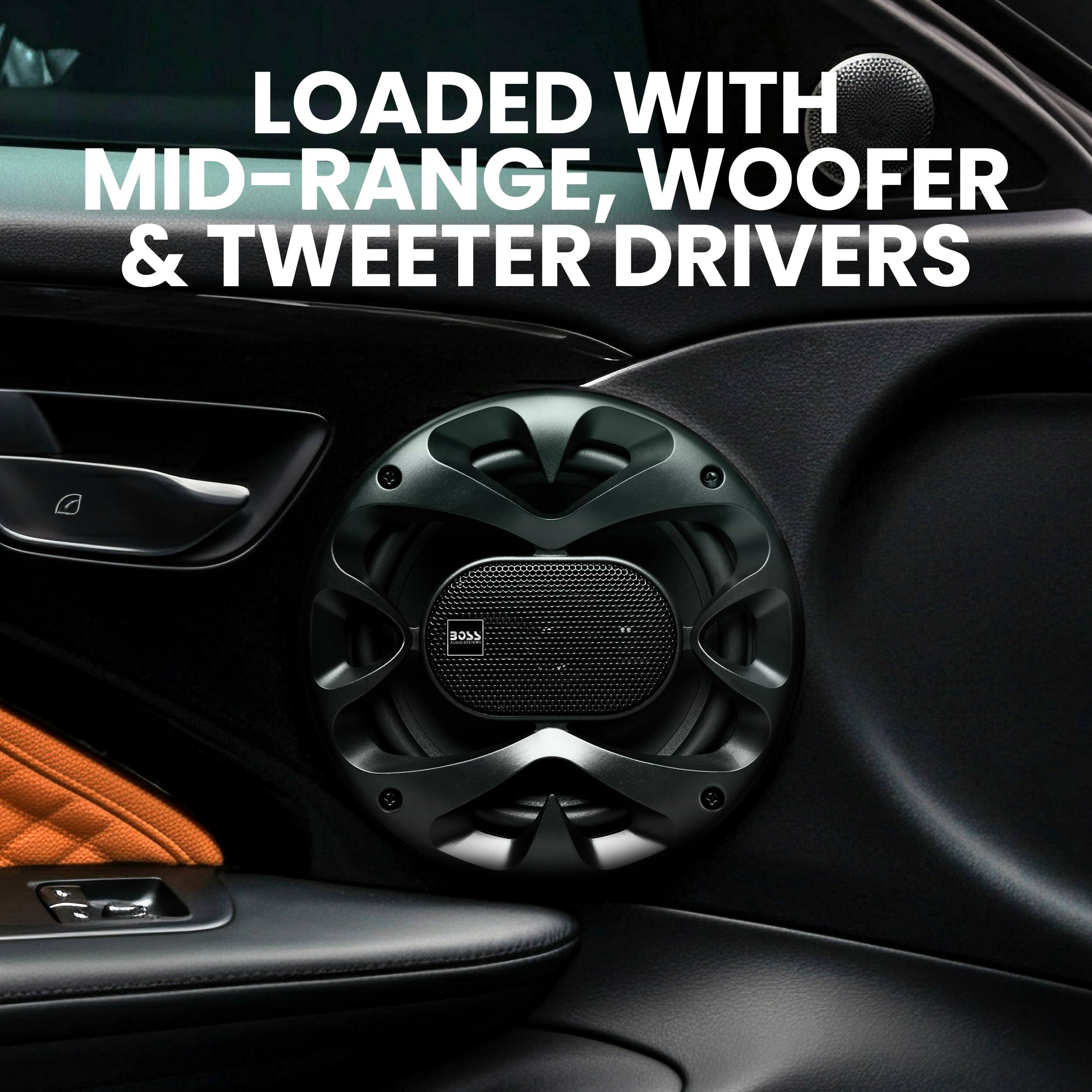LOADED WITH MID-RANGE, WOOFER & TWEETER DRIVERS