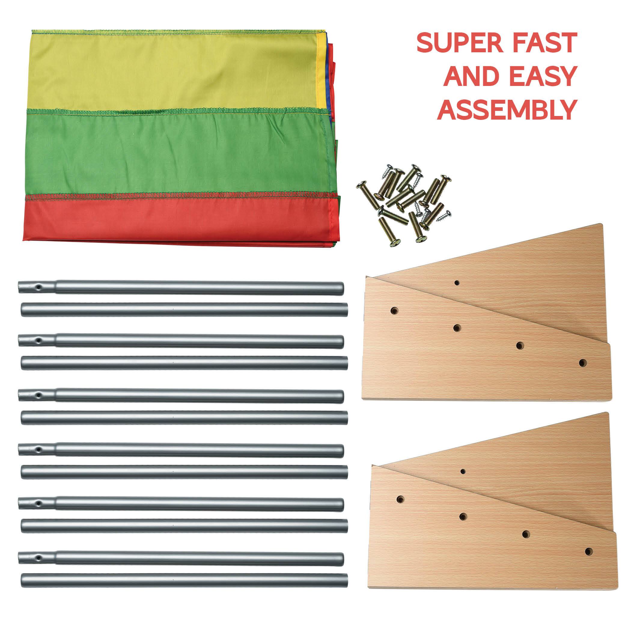SUPER FAST AND EASY ASSEMBLY