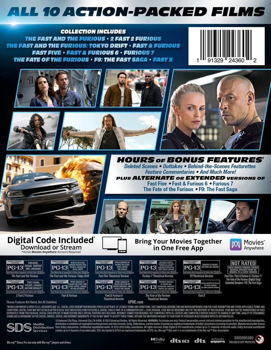 Furious Movies Fast Furious Amazon Prime Fast Furious: 10 Movie