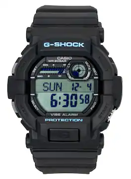 Casio - G-SHOCK Digital Resin Strap Quartz GD-350-1C 200M Men's Watch - Black