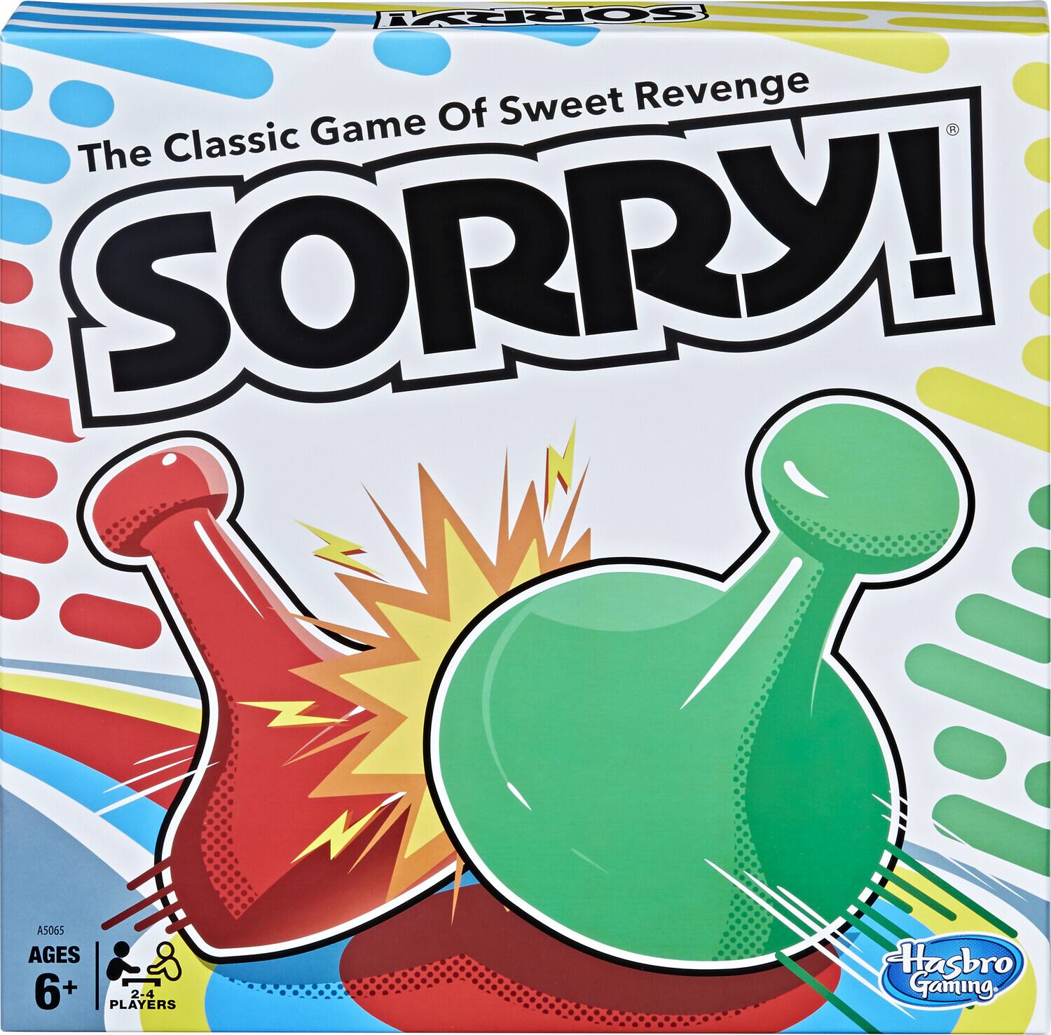The Classic Game Of Sweet Revenge SORRY! AGES 6+ 2-4 PLAYERS Hasbro Gaming.