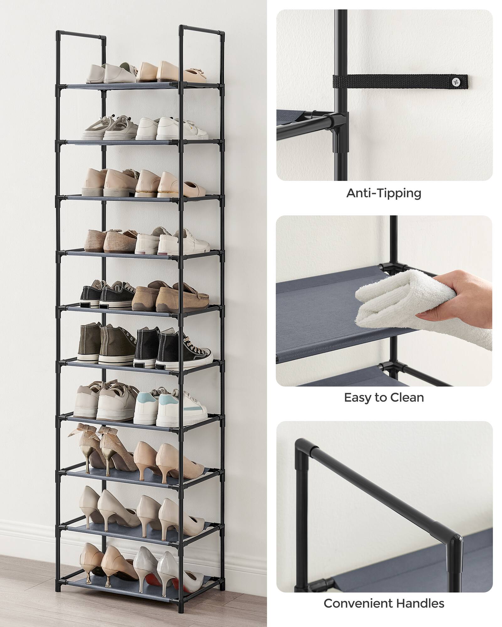 - Anti-Tipping
- Easy to Clean
- Convenient Handles