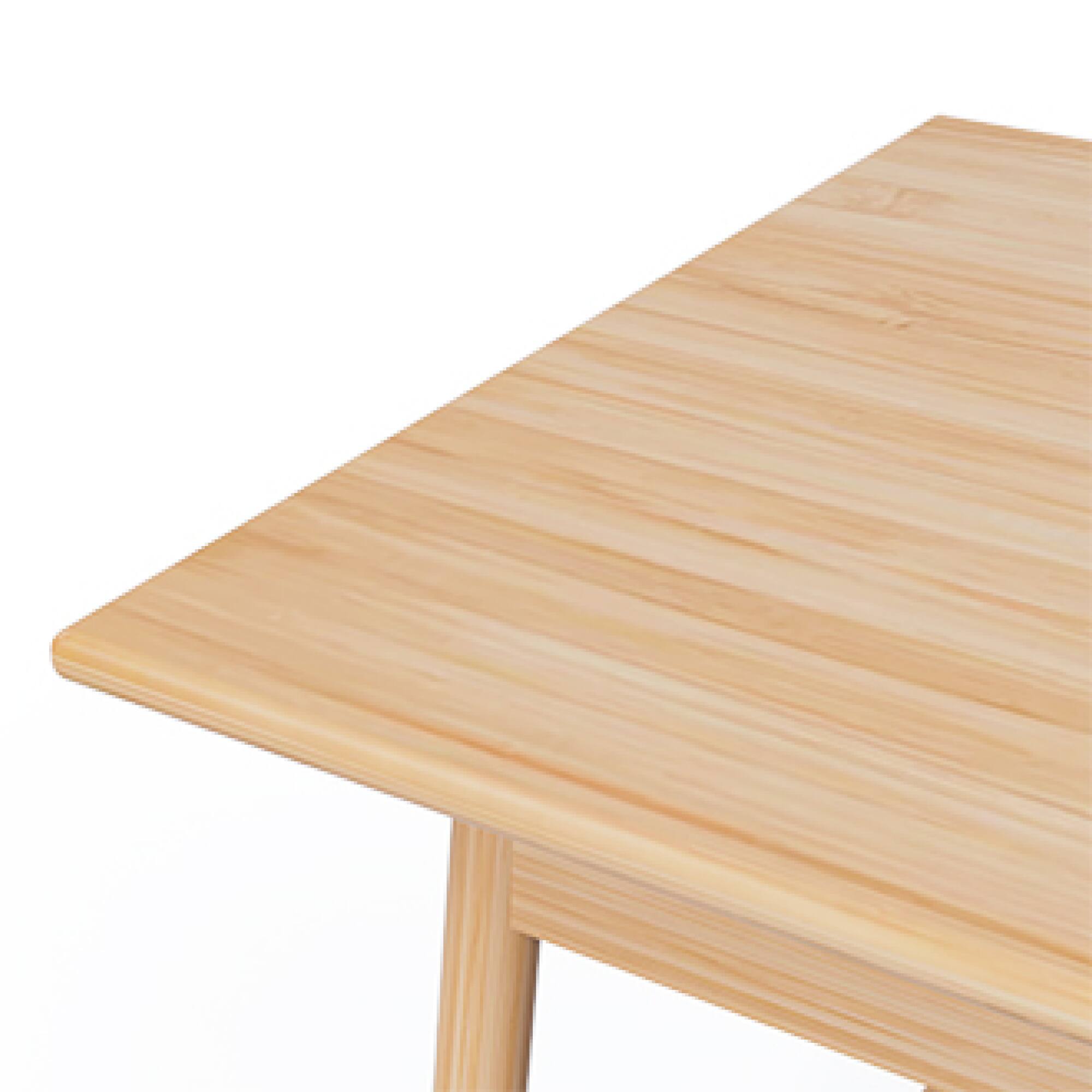 Alt View 1. GOODSILO - Modern Bamboo Computer Desk with Spacious Desktop for Home Office and Study Workstation - Light Natural.