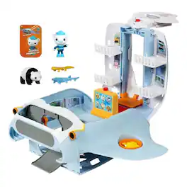 Moose Toys - Octonauts Above & Beyond Octoray Lights & Sounds Transforming 13 Inch Playset - Blue