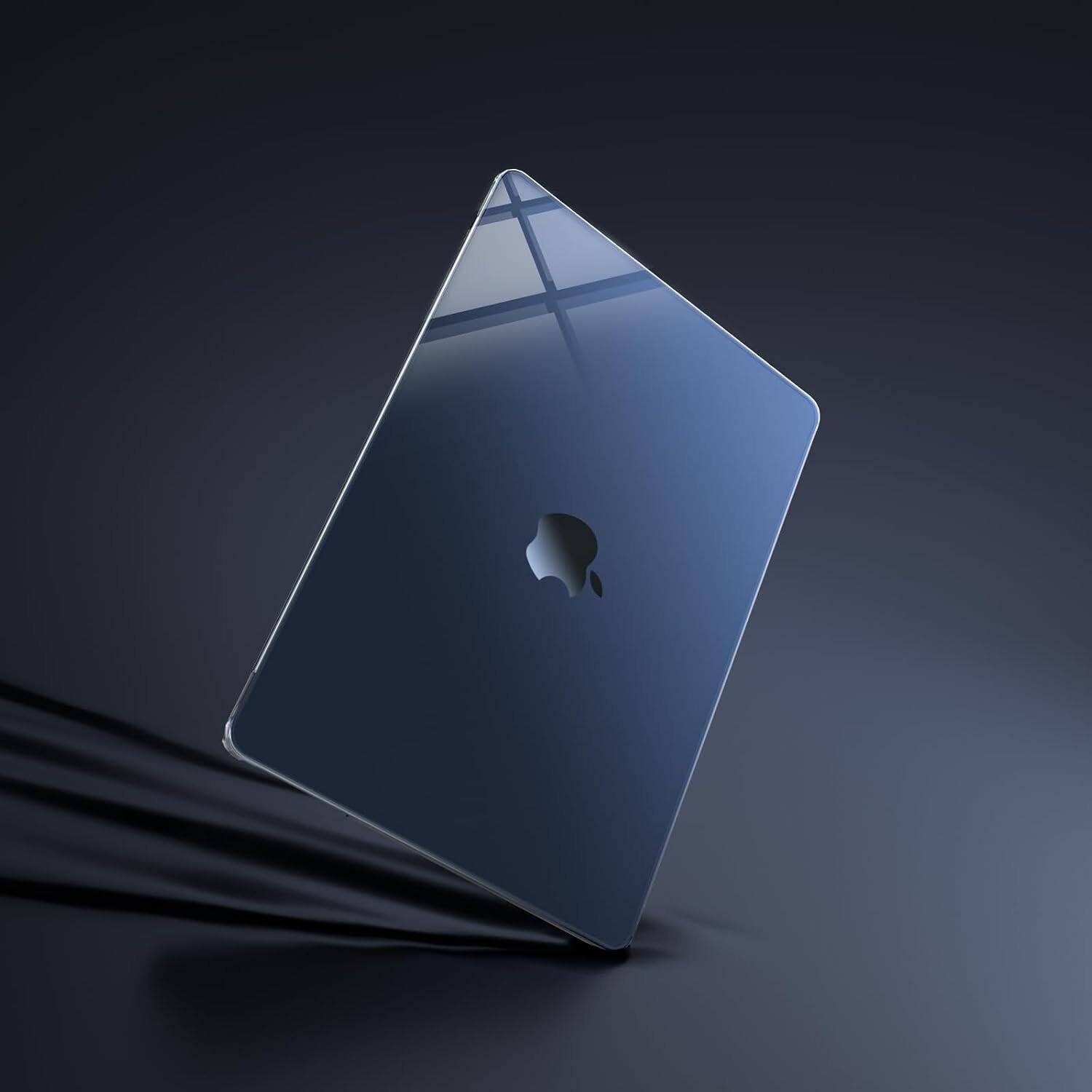 Alt View 1. mosiso - Protective Case with Keyboard Cover & Decals for MacBook Air 13.6 inch M5 A3449 M4 A3240 M3 A3113 M2 A2681 2022-2026 - Crystal Midnight.