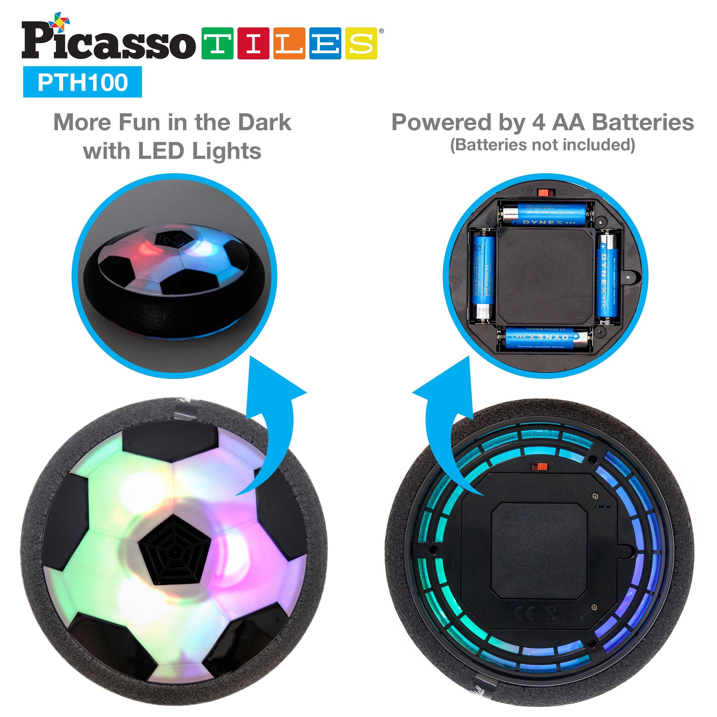 Picasso TILES  
PTH100  

More Fun in the Dark with LED Lights  
Powered by 4 AA Batteries (Batteries not included)