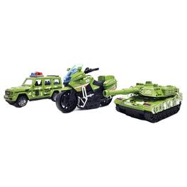 Kitcheniva - Friction Powered Toy Vehicles 3 Piece Set - Green