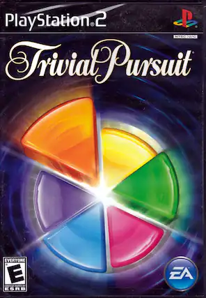 PlayStation 2
Trivial Pursuit
NTSC U/C
EVERYONE
E
CONTENT RATED BY ESRB
EA - E (Everyone)