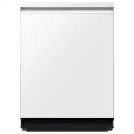 Samsung - 24" AutoRelease Dry Smart Built-In Stainless Steel Tub Dishwasher with 3rd Rack Washing System, 38dBA - White Glass